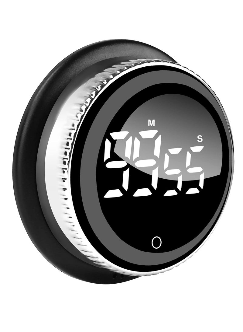 Digital Kitchen Timer, Magnetic Countdown Countup Cooking Timer with Large LED Display and Brightness, Alarm Clock Timer Easy to Use for Kids Elderly, Adjustable Volume for Fook Cooking, Work - Image 1