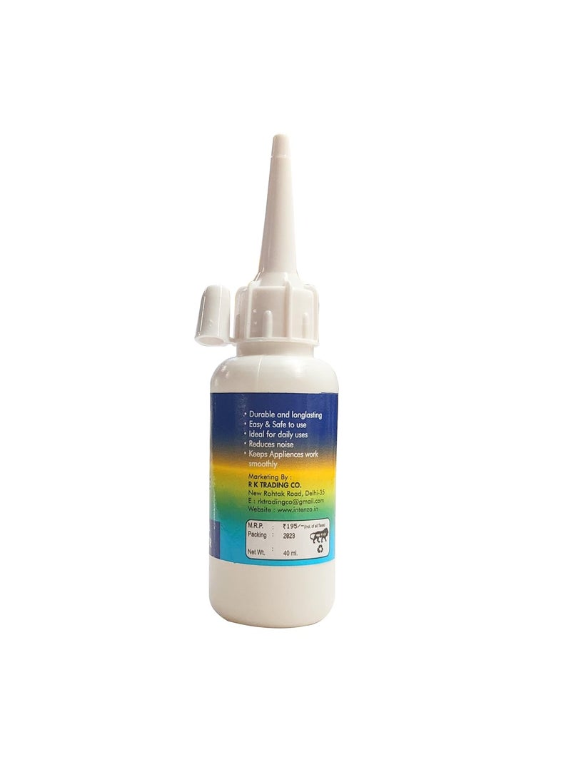 INTENZO OILS - INTENZO OILS Intenzo Multi Purpose Oil 40 Ml For Machine Fan Sewing Machine All Purpose Oil - Image 1