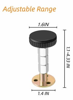 KASTWAVE Adjustable Threaded Bed Frame Anti-Shake Tool for Bed, Headboard stoppers, Bedside Headboards Prevent loosening Fixer, 4pc, 28-110mm, Easy Install  - Image 2