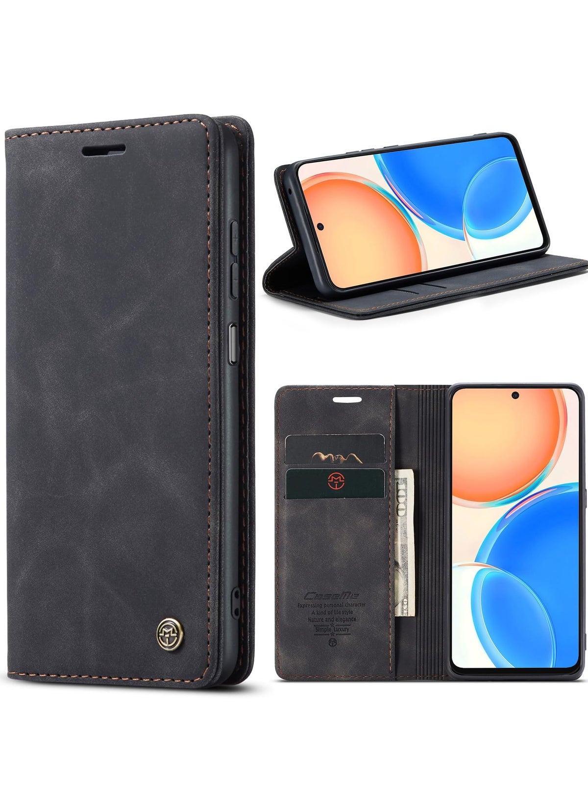 كيس مي Caseme Honor X8 Case leather