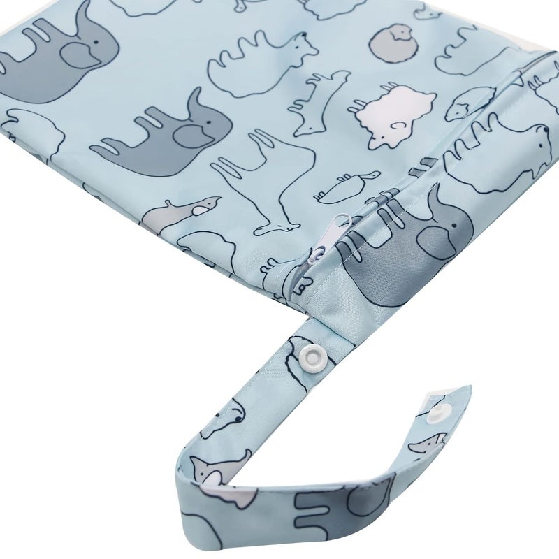 1pc 2025 Coffee Heart Washable Wet Bag Travel Stroller Diaper Beach - Image 5