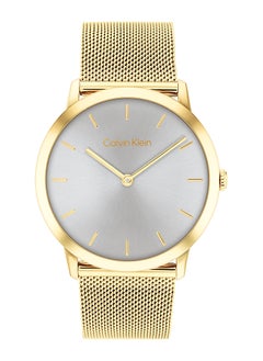CALVIN KLEIN ساعة يد ستانلس ستيل بعقارب دائرية الشكل للجنسين 25300003 - 37.5 ملم  - Image 1
