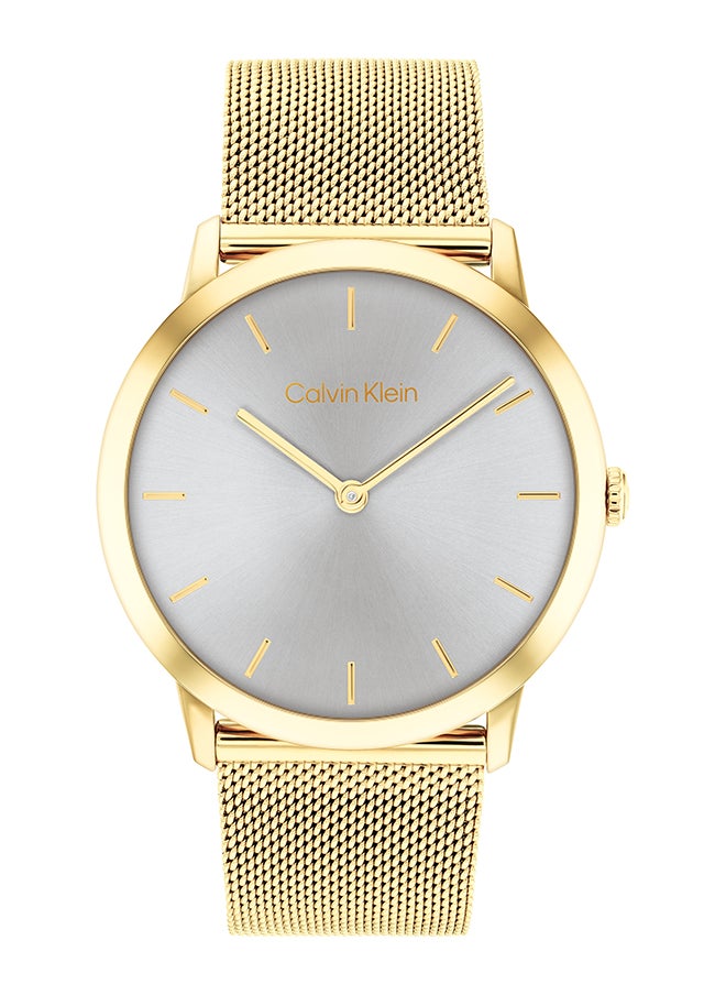 CALVIN KLEIN ساعة يد ستانلس ستيل بعقارب دائرية الشكل للجنسين 25300003 - 37.5 ملم  - Image 1