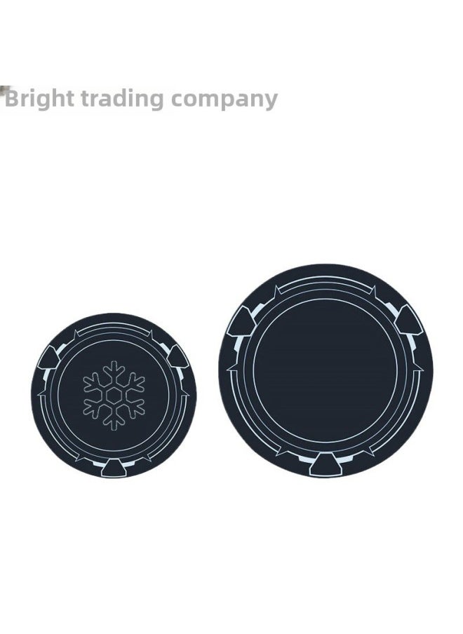 Generic Radiator Magnetic Patch Flat Magnetic Patch Increased 9cm Magnetic Patch Radiator Mobile Phone Cooling-Color:[1 Piece] Watch-silver/diameter 4cm Patch  - Image 2