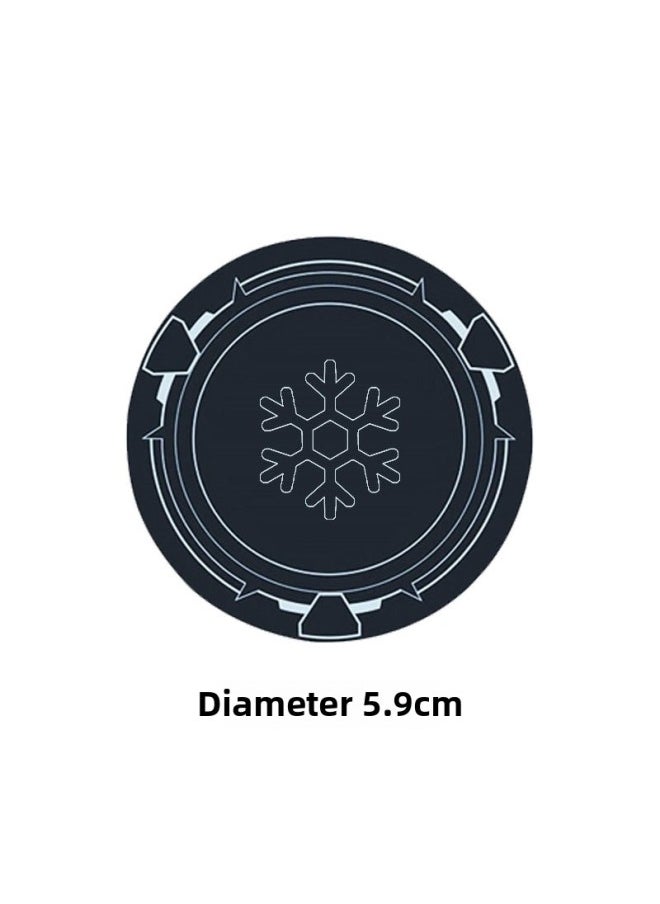 Generic Radiator Magnetic Patch Flat Magnetic Patch Increased 9cm Magnetic Patch Radiator Mobile Phone Cooling-Color:[1 Piece] Watch-silver/diameter 4cm Patch  - Image 3