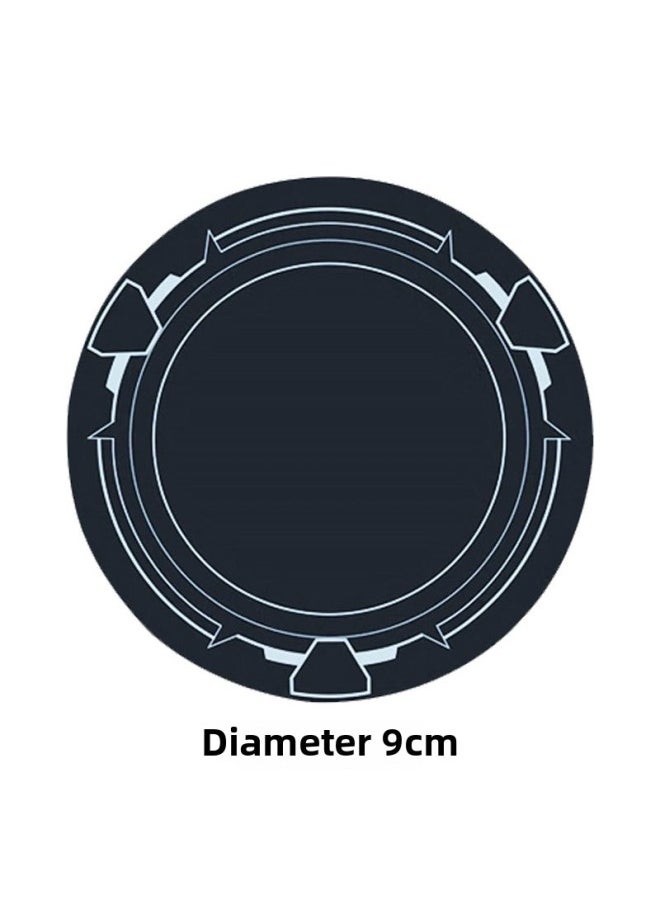 Generic Radiator Magnetic Patch Flat Magnetic Patch Increased 9cm Magnetic Patch Radiator Mobile Phone Cooling-Color:[1 Piece] Watch-silver/diameter 4cm Patch  - Image 4