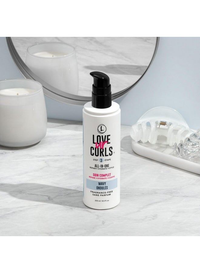 Love Ur Curls - Lus (Love Ur Self) Fragrance Free Allinone Styler For Natural Wavy Textured Hair Repair Hydrate And Style With Shea Butter And Moringa 8.5Oz - Image 1