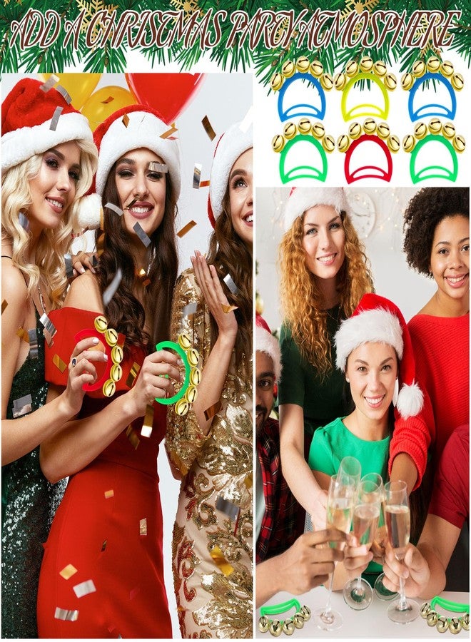 Syhood 100 Pcs Christmas Hand Bell Jingle Bells Bulk Noise Makers Musical Instruments Handheld Christmas Bells Xmas Jingle Bell Noisemaker for Birthday Gifts Xmas Party Favors, 4 Colors - Image 5