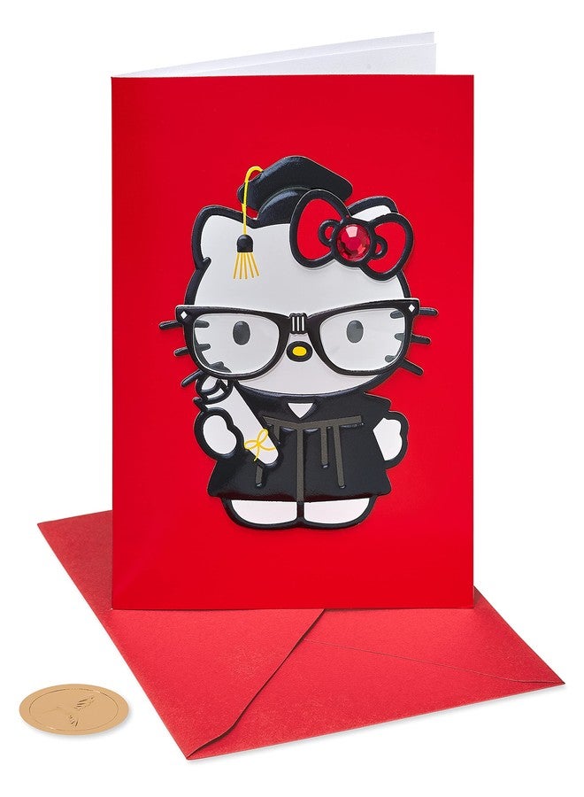 Papyrus Hello Kitty Graduation Card (Happy Happy Graduation) - Image 4