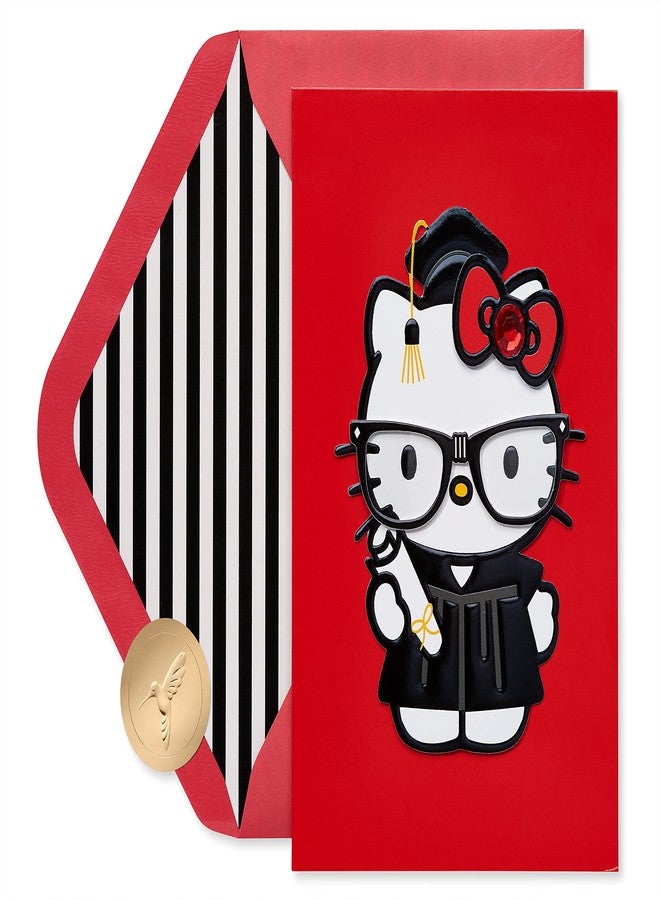 Papyrus Hello Kitty Graduation Card (Happy Happy Graduation) - Image 1