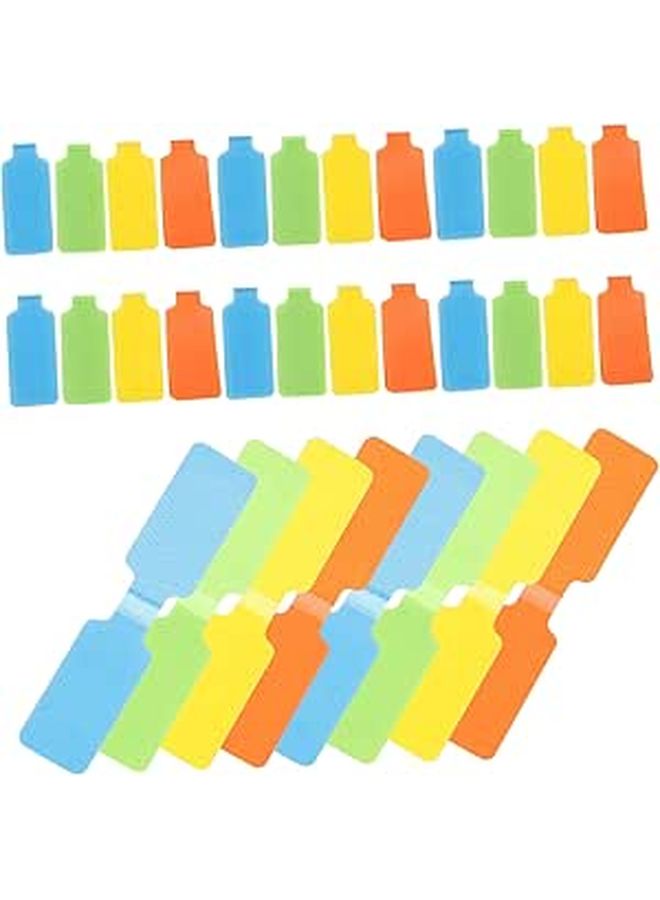 50 Pcs Multi Color Hook And Loop Cable Labels For Ethernet Audio And Charger Wires - Image 1