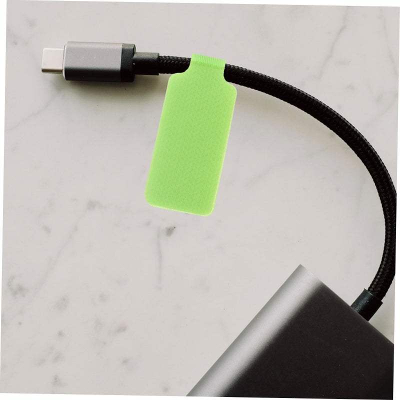 50 Pcs Multi Color Hook And Loop Cable Labels For Ethernet Audio And Charger Wires - Image 5