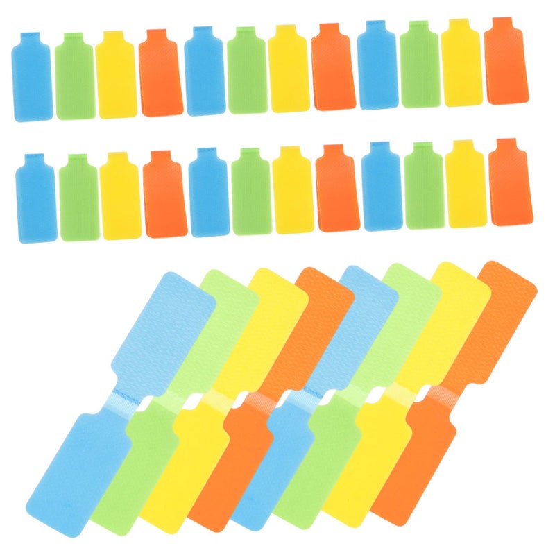 50 Pcs Multi Color Hook And Loop Cable Labels For Ethernet Audio And Charger Wires - Image 2