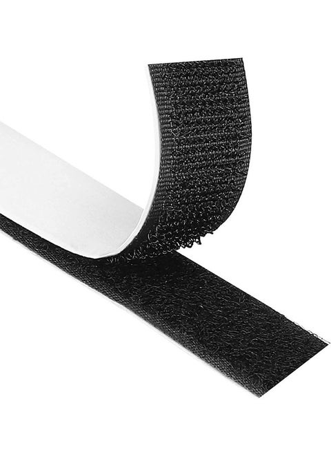 Double-Sided Adhesive, 6M Hook and Loop Tape Velcro Adhesive Strip Self Sticky Back Strip, Strong Self-Adhesive Tape for Curtains Window Office Home