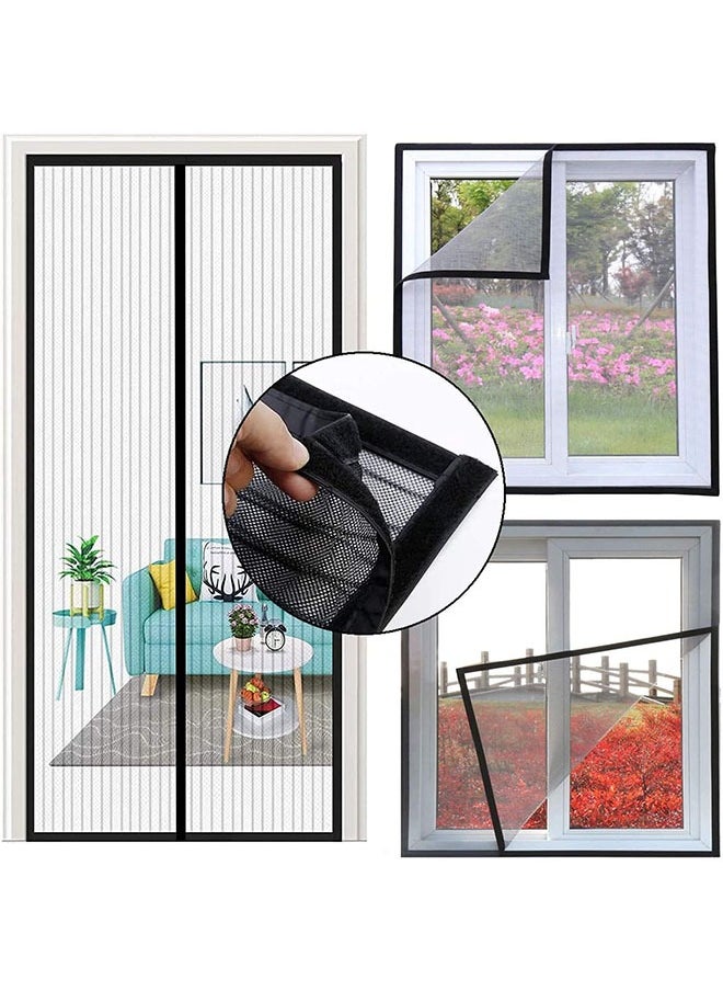 Ant - Double-Sided Adhesive, 6M Hook and Loop Tape Velcro Adhesive Strip Self Sticky Back Strip, Strong Self-Adhesive Tape for Curtains Window Office Home - Image 1