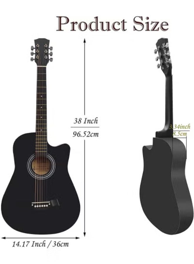 Sharpdo 38 Inch Classical Guitar Kit for Beginner Adult Kid Full Size Guitarra Acustica with Gig Bag, Tuner, Picks, Strings, Strap, Right Hand Birthday Gift - Image 4