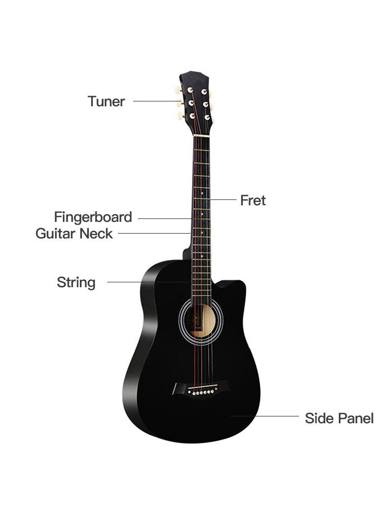 Sharpdo 38 Inch Classical Guitar Kit for Beginner Adult Kid Full Size Guitarra Acustica with Gig Bag, Tuner, Picks, Strings, Strap, Right Hand Birthday Gift - Image 5