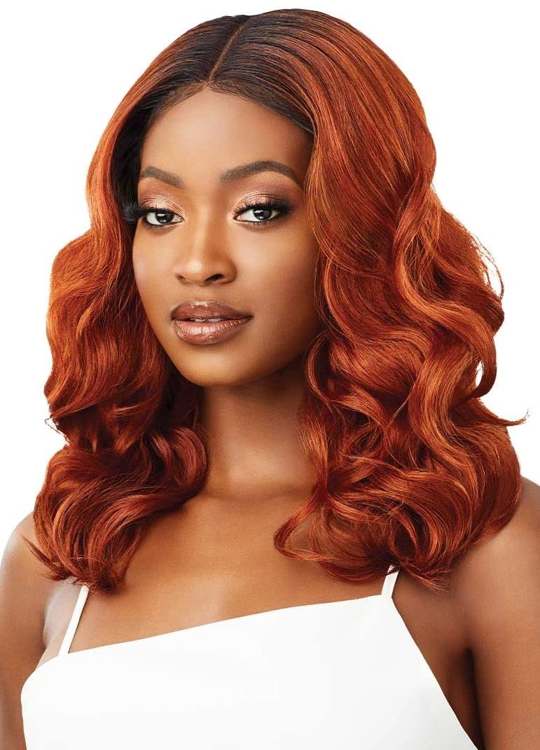 Outre Lace Front Wig Perfect Hair Line 13X4 Kira DR2CINNAMON WINE