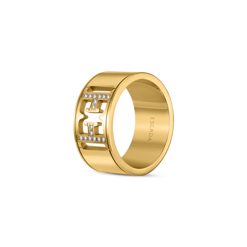 ESCADA Estelle 54mm Gold Wider Hinged Ring for Women - Image 1