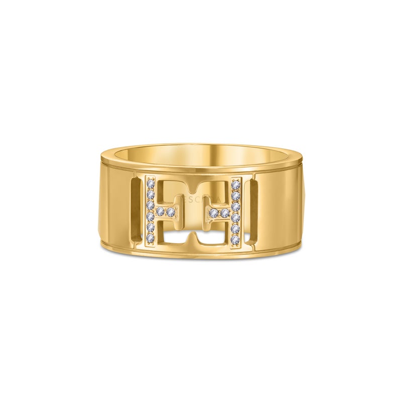 ESCADA Estelle 54mm Gold Wider Hinged Ring for Women - Image 2