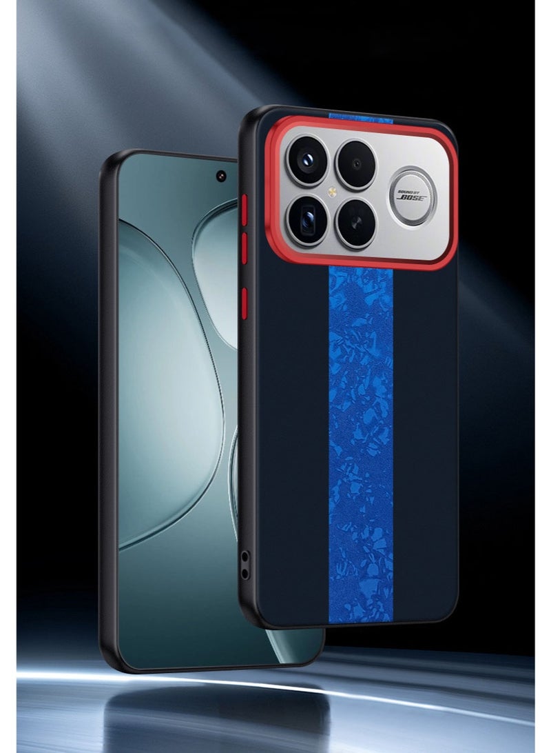 general Case for Redmi k90 Pro Max, Lightweight Luxury Relief Anti-Fingerprint Leather Case for Men and Women, Case Cover - Image 2