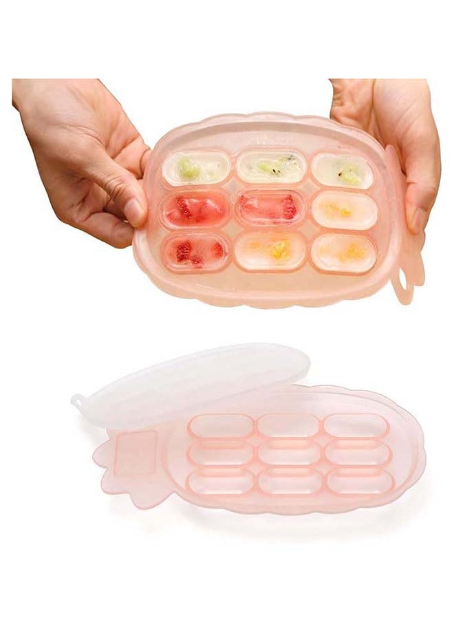 haakaa - Silicone Nibble Freezer Tray, Breast Milk Teething Popsicle Mold Stackable Snack Storage Tray, BPA Free - Image 1