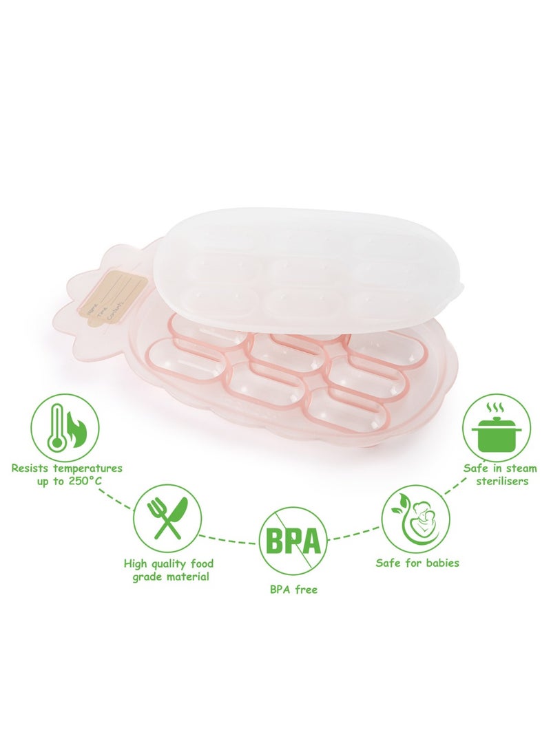 haakaa - Silicone Nibble Freezer Tray, Breast Milk Teething Popsicle Mold Stackable Snack Storage Tray, BPA Free - Image 1