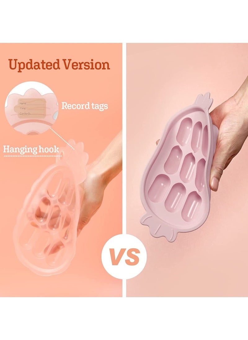 haakaa - Silicone Nibble Freezer Tray, Breast Milk Teething Popsicle Mold Stackable Snack Storage Tray, BPA Free - Image 1