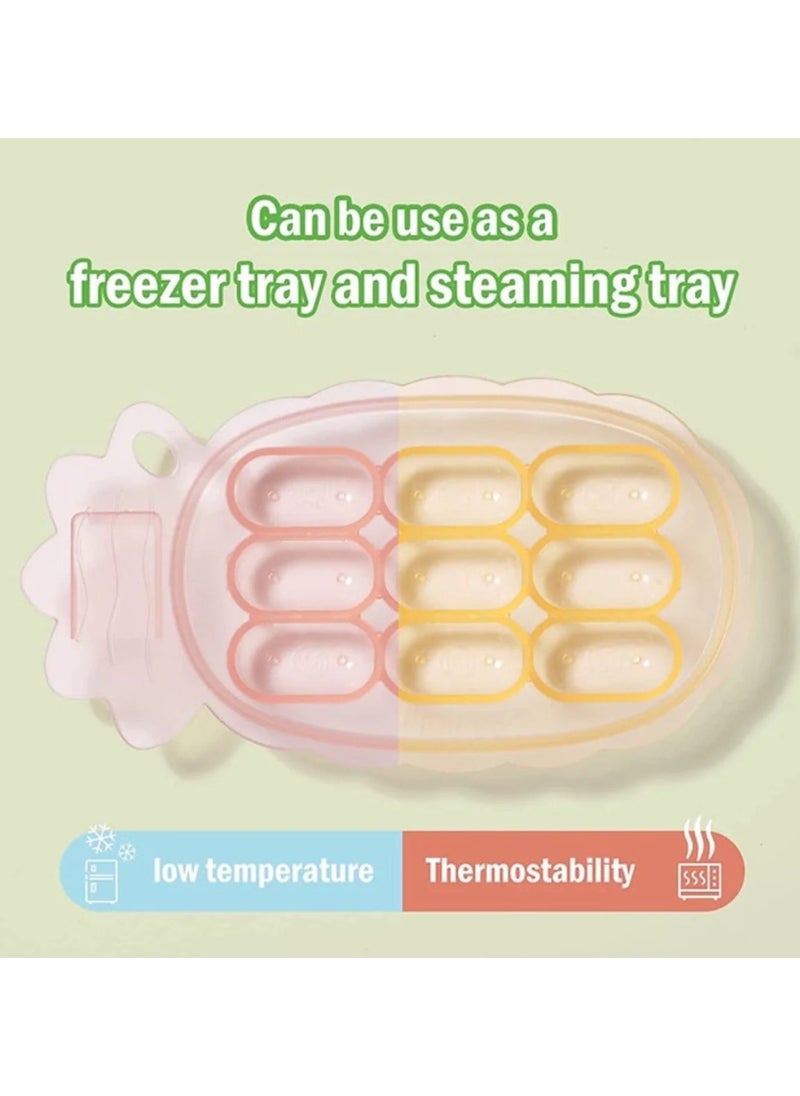 haakaa - Silicone Nibble Freezer Tray, Breast Milk Teething Popsicle Mold Stackable Snack Storage Tray, BPA Free - Image 1
