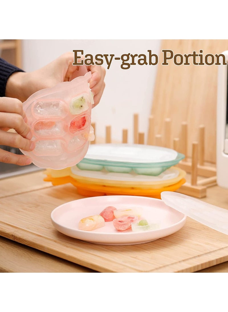 haakaa - Silicone Nibble Freezer Tray, Breast Milk Teething Popsicle Mold Stackable Snack Storage Tray, BPA Free - Image 1