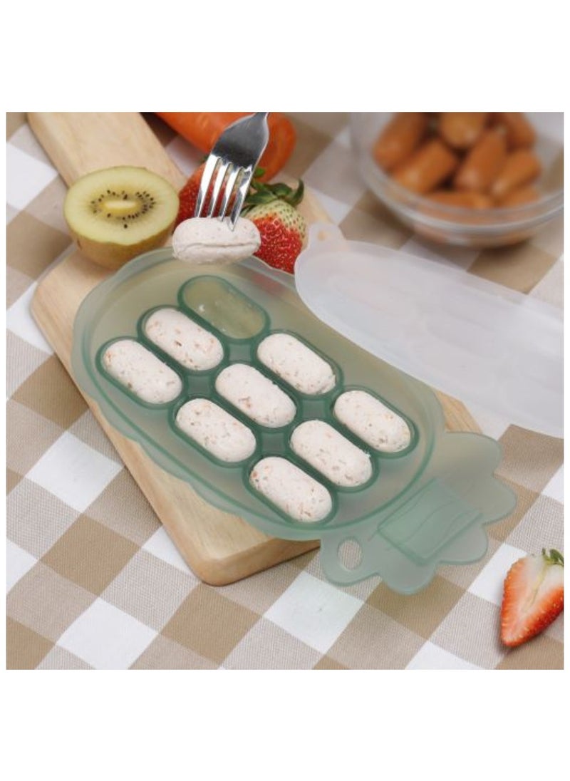 haakaa - Silicone Nibble Freezer Tray, Breast Milk Teething Popsicle Mold Stackable Snack Storage Tray, BPA Free - Image 1