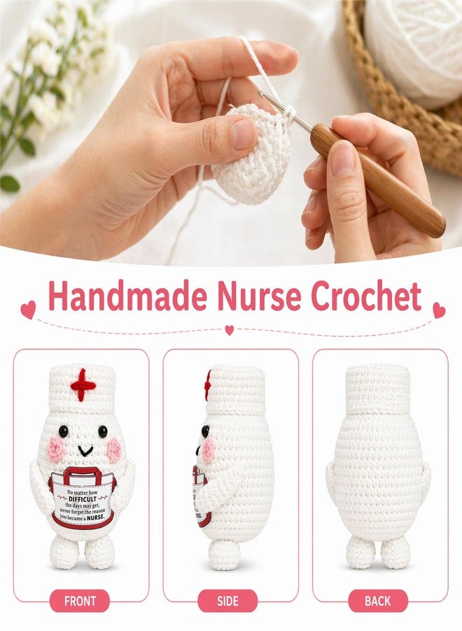 Fleure Esme Nurse Gifts for Women Men Graduation Nurse Gifts for Nurses Week Appreciation Gift for RN Motivational Keepsake for Nursing Students RN New Nurses Birthday Christmas Positive Emotional Crochet - Image 4