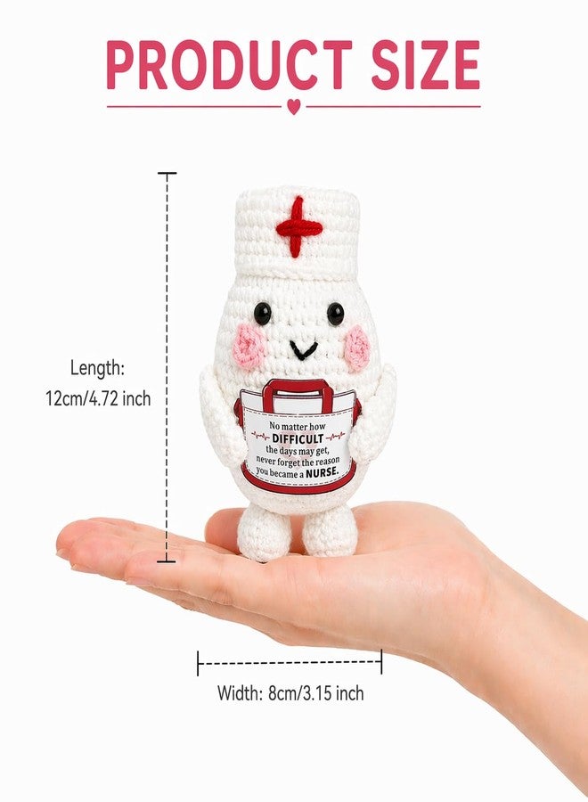 Fleure Esme Nurse Gifts for Women Men Graduation Nurse Gifts for Nurses Week Appreciation Gift for RN Motivational Keepsake for Nursing Students RN New Nurses Birthday Christmas Positive Emotional Crochet - Image 5
