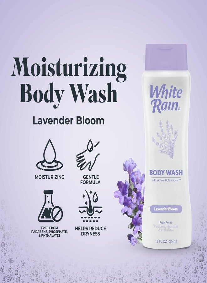 White Rain Lavender Moisturizing Body Wash for Women & Men - Lavender Body Wash for Dry Skin, Gentle Paraben-Free Formula with Botanical Extracts for Everyday Use, 12 fl oz, Pack of 6 - Image 2