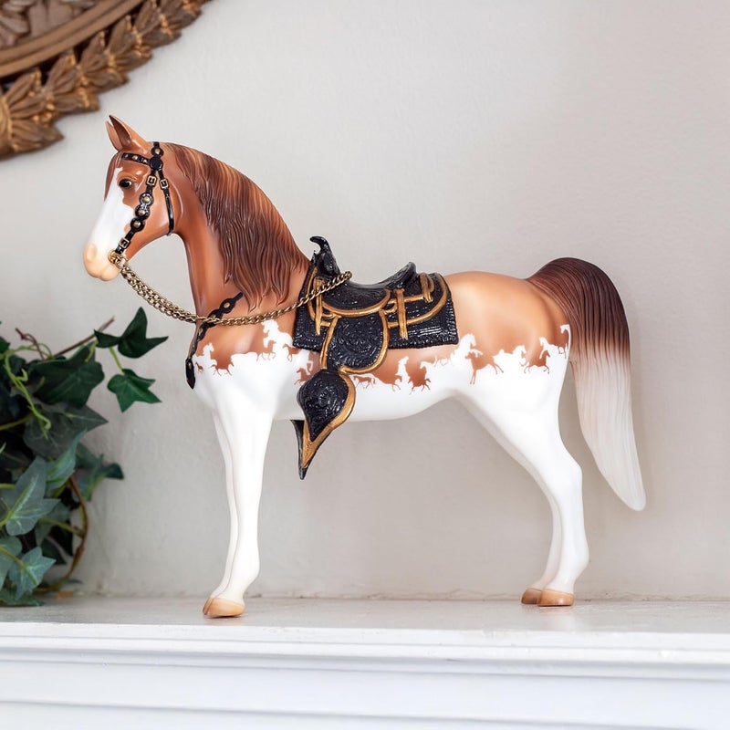 Breyer Horses Traditional Series 75th Anniversary Western Horse  Horse Figurine  115 L X 85 H  Model BTR10323 - Image 2