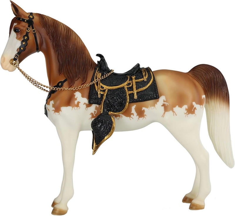 Breyer Horses Traditional Series 75th Anniversary Western Horse  Horse Figurine  115 L X 85 H  Model BTR10323 - Image 1