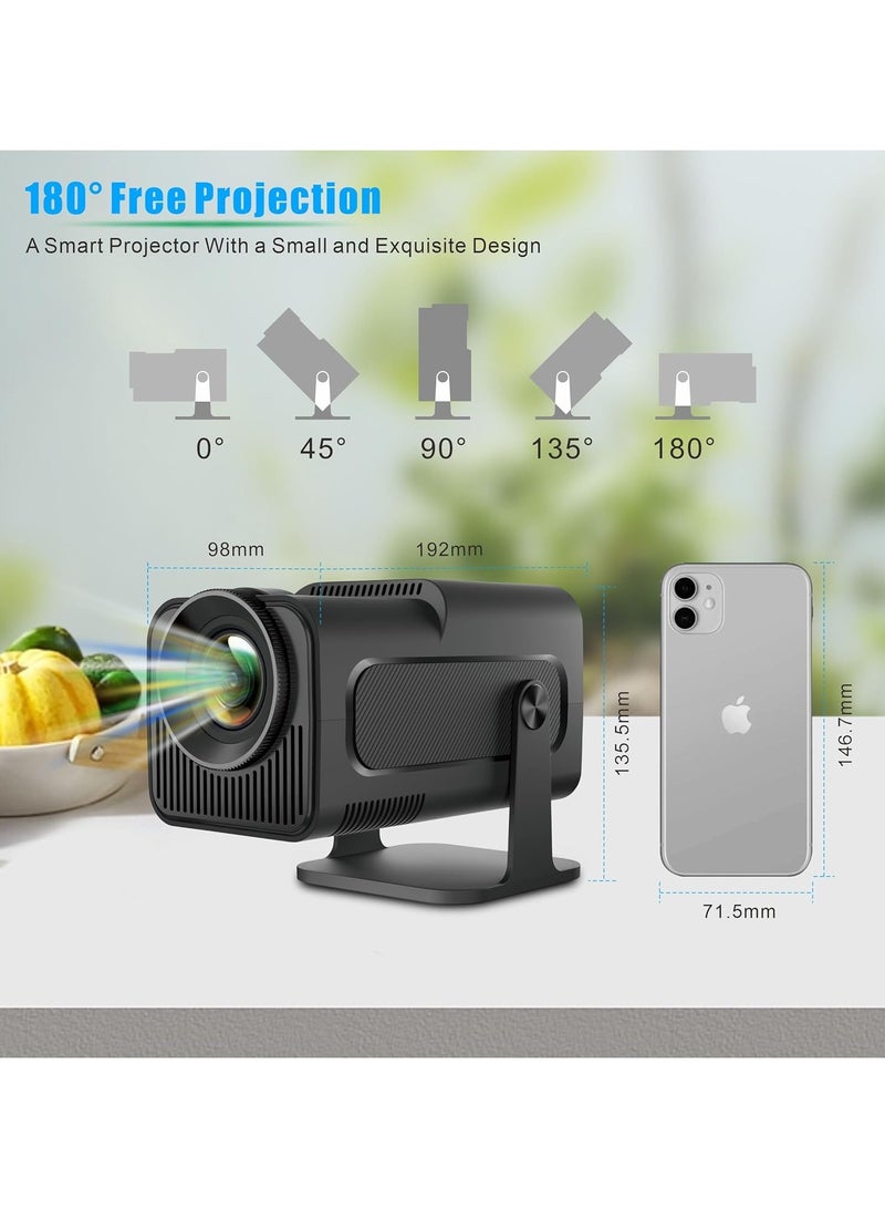 Smart Full HD 1080P Home Cinema Projector – WiFi & Bluetooth | Android OS | Screen Mirroring | HDMI/USB | Built-in Speaker 1080P Home Cinema Projector  - Image 5