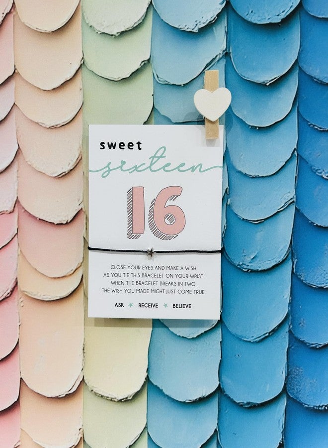 Sweet 16 gift | 16 birthday wish bracelet | Gift for 16th birthday | Sweet sixteen present - Image 4