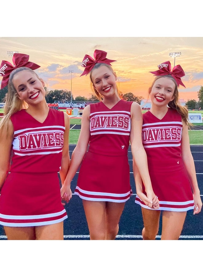 NCMAMA 7" Breast Cancer Awareness Large Bow Pink Glitter Hair Bow With Ponytail Holder For Women Girls Breast Cancer Month - Image 4