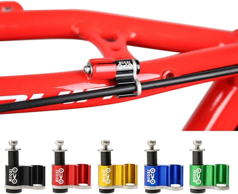 woobles 5pcs/set Mountain Bike Aluminum Alloy Fuel Line Tube Conversion Fixed Seat Frame over Wire Guide Plate Accessories - Image 2