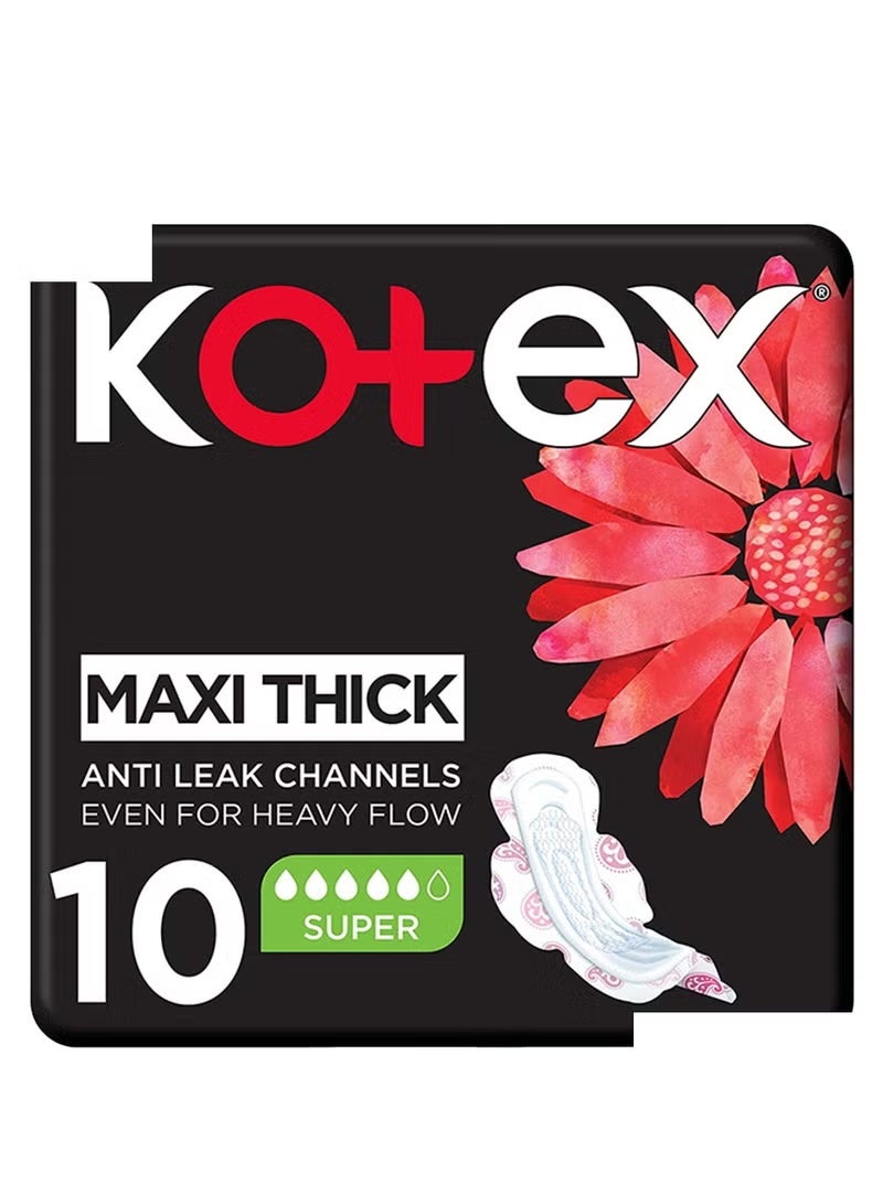 كوتكس فوط صحية كبيرة مع أجنحة 10 فوط