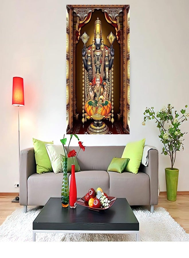 wallpics Vinyl Tirupati Balaji Poster For Wall | Lord Tirupati Poster For Home And Office With Self Adhesive (Multicolor Unframed) II (60Cm X 90Cm) Jican5017-3 - Image 3