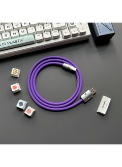Super Soft Silicone Data Cable For Apple For Iphone For Huawei For Xiaomi OPPO Mobile Phone Tablet PD Super Fast Charging-Color:2 M USB To For Iphone 12W-Model:Purple