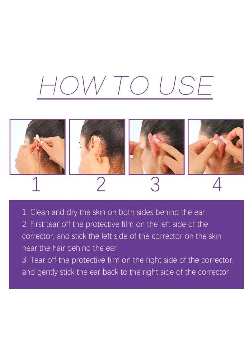 إيلهو رقعة تصحيح الأذن المقاومة للماء، مكونة من 6 قطع: إعادة تشكيل الأذن ودعم الأذن البارزة وتأثير الأذن الصغيرة - Image 5