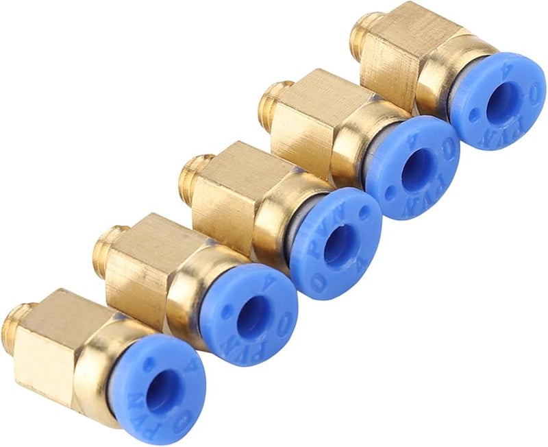 PC4 M6 موصل تركيب هوائي 4 مم للطابعة ثلاثية الأبعاد 5 قطع - Image 3