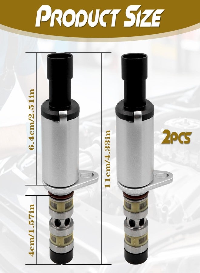 VANUODA 2 Pcs Camshaft Engine Oil Control Variable Valve Timing VVT Solenoid, Compatible with Chevy Aveo Cruze Sonic Trax for Astra for Pontiac G3 for Saturn, Replace# 12992408 55567050 918-006 - Image 2