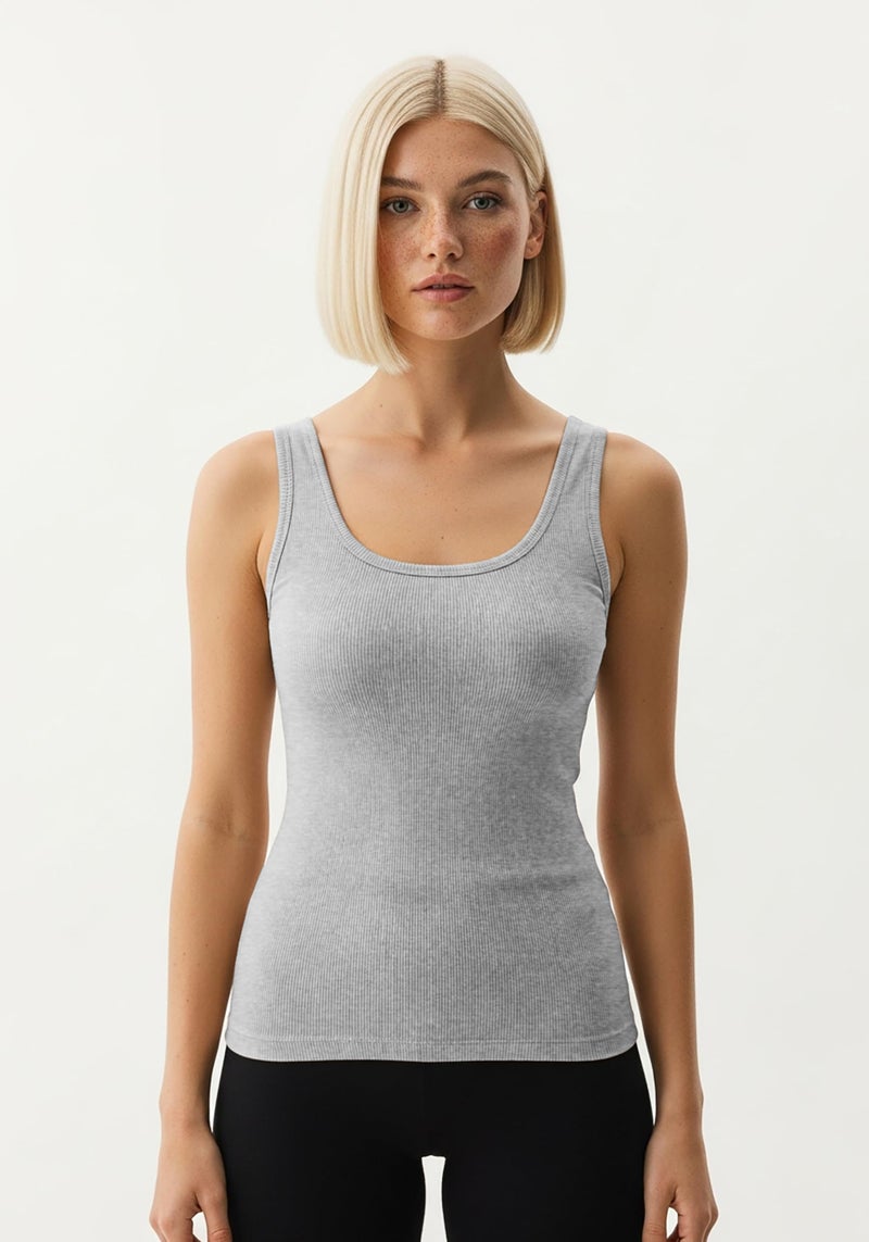 Andrew Scott Women's Slim -Fit Tank Top | Soft & Breathable Cotton Camisoles| Multi Packs & Colors - Image 2