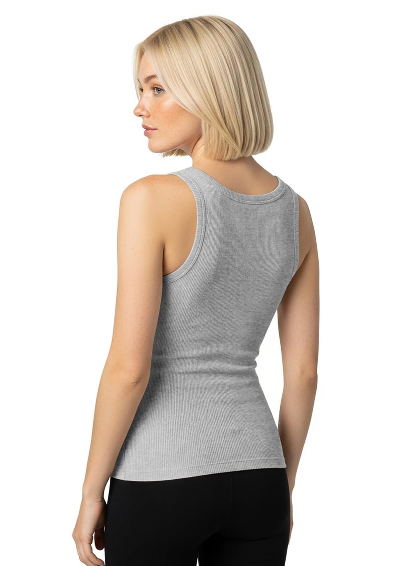 Andrew Scott Women's Slim -Fit Tank Top | Soft & Breathable Cotton Camisoles| Multi Packs & Colors - Image 3