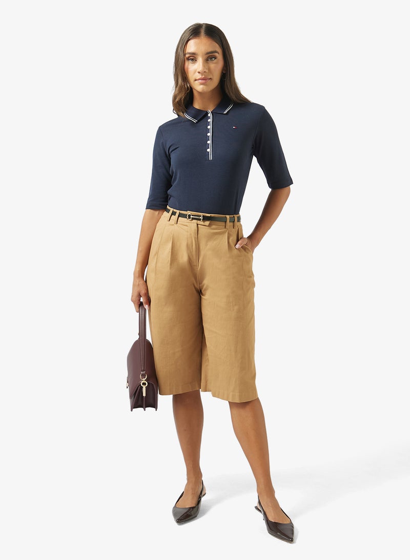 TOMMY HILFIGER Slim Fit Tipped Half Sleeve Polo Shirt - Image 4