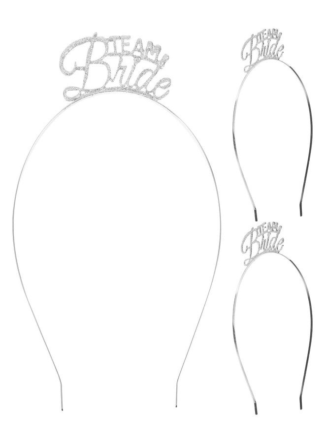 KALLORY 9 pcs Team Bridal Clasp Decorations Supplies Bachelor Head Crystal Hoops Headband Hair Metal Princess Shower Accessories Tiara Party Bachelorette For Bride - Image 1